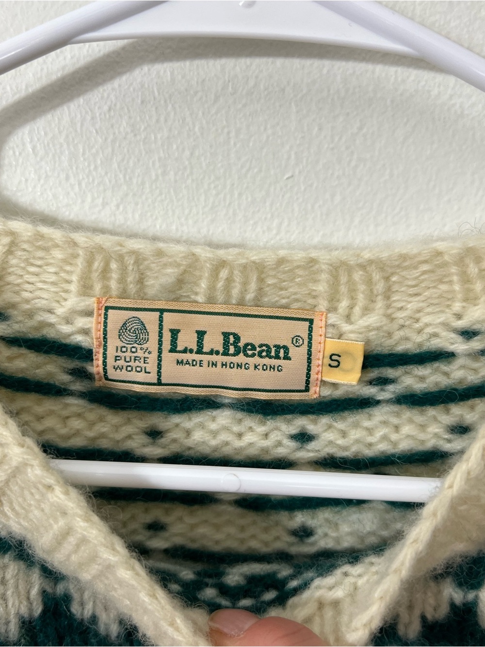 Vintage L.L. Bean Dog and Boot Sweater 100% Wool Size Small - Picture 4 of 4